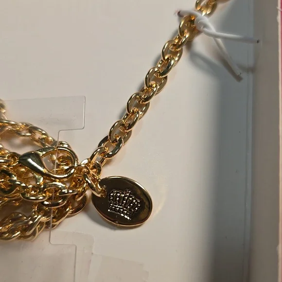 Juicy Couture Gold-Tone Heart Locket Necklace New 9" Chain - Picture 6 of 8